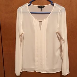 Express chiffon white shirt